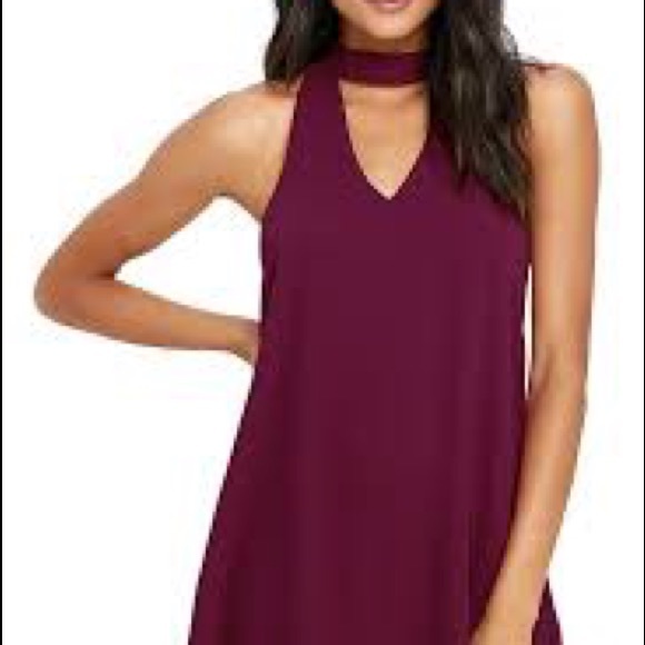 Lulu’s Magenta Swing Dress - Picture 5 of 8